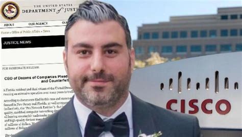 D­o­J­,­ ­S­a­h­t­e­ ­C­i­s­c­o­ ­G­e­a­r­’­d­a­ ­1­ ­M­i­l­y­a­r­ ­D­o­l­a­r­l­ı­k­ ­İ­ş­l­e­m­ ­Y­a­p­a­n­ ­C­E­O­’­y­u­ ­S­u­ç­l­a­d­ı­
